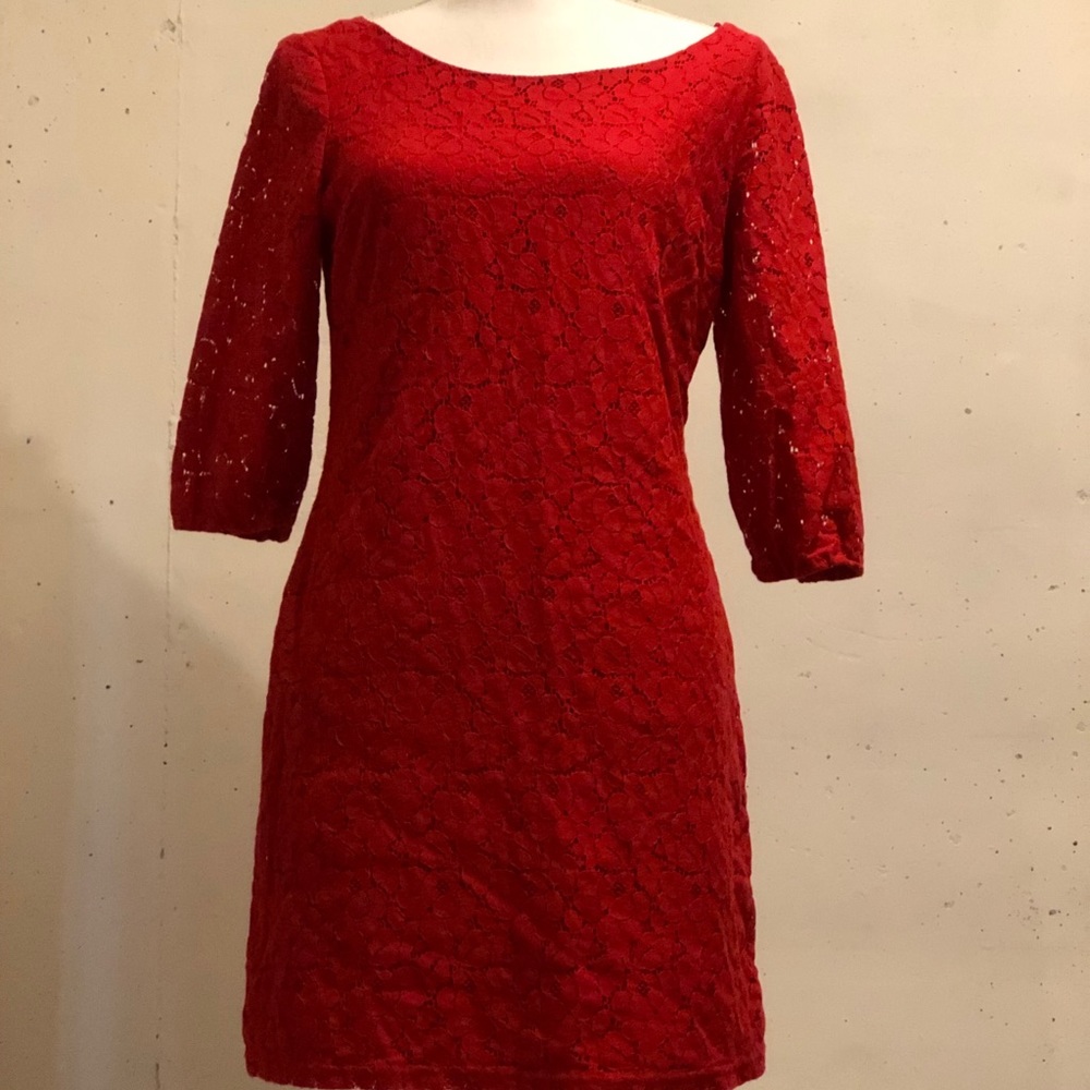 Red Charming Charles Dress Size Medium